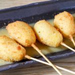 焼きとうもろこしの串揚げ